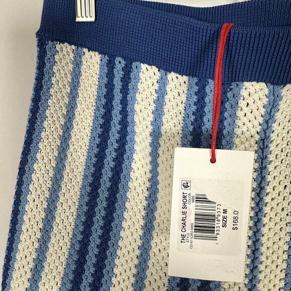 Solid & Striped Charlie Short Marina Blue Stripe Sz M Beach Pool CoverUp Coastal - Picture 5 of 8